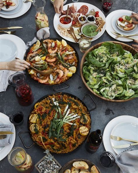 When paella is the main course, it is best to keep the rest of the meal simple, both in flavors and preparation. Vegetarian or Not Paella Recipes! | Fall dinner party menu ...