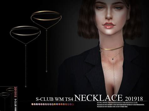 The Sims Resource Necklace 201918 By S Club • Sims 4 Downloads