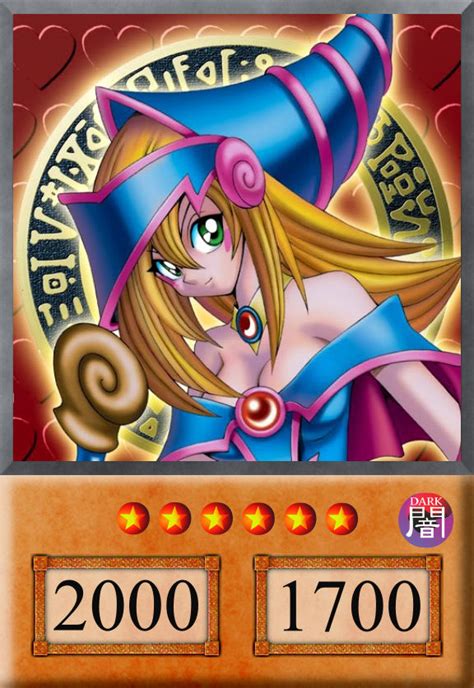 Yu Gi Oh Anime Card Dark Magician Girl By Jtx1213 On Deviantart