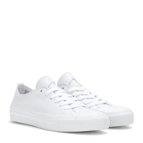Converse Chuck Taylor All Star Low Leather Sneakers In White Lyst