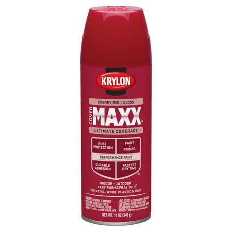 Krylon Cherry Red Gloss Covermaxx