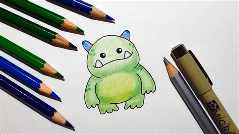 How To Draw A Cute Monster Step By Step Drawing Guide