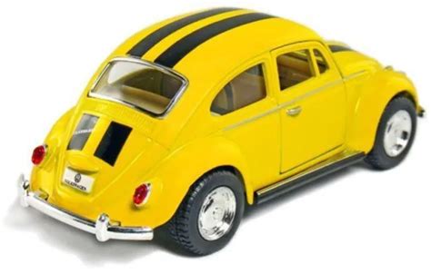 New Kinsmart Volkswagen Beetle Vw Bug W Stripes Diecast Model Toy 132