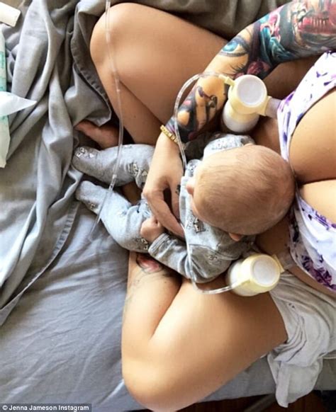 Jenna Jameson Shares A Photo Of Herself Breastfeeding Daily Mail Online