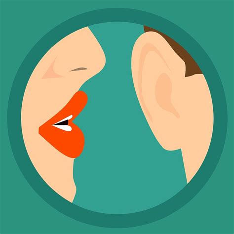 Hd Wallpaper Illustration Of Woman Whispering In A Person S Ear