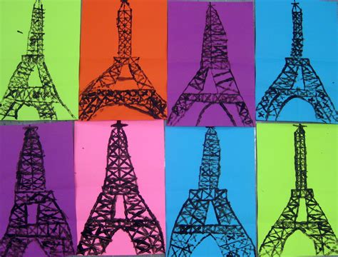 Cassie Stephens Eiffel Tower Art Lesson