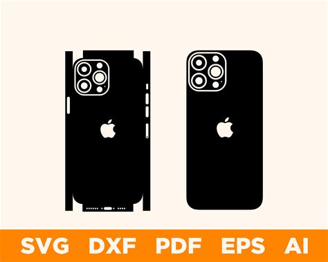 Iphone 13 Pro Max Skin Vector Template Svg Etsy France