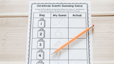 Christmas Scents Guessing Game Fantastic Fun And Learning