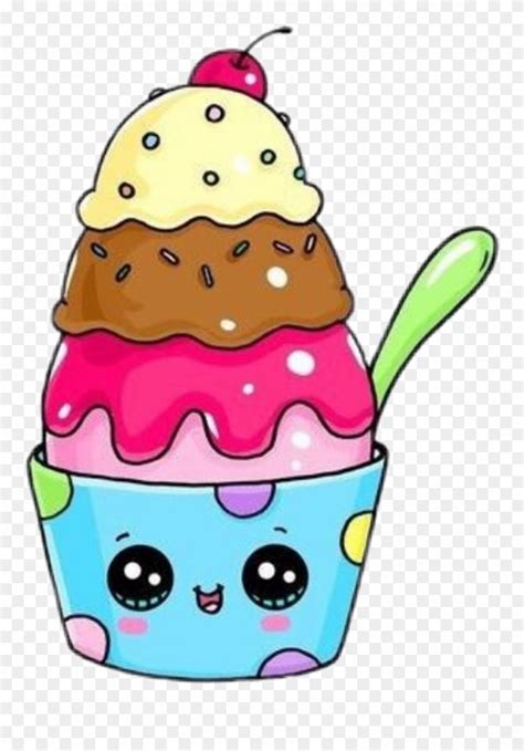 Kawaii Cute Ice Cream Drawings Foto Kolekcija