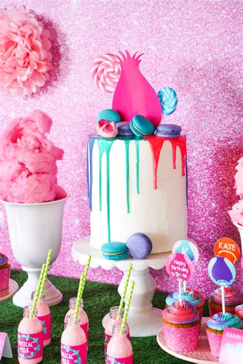 The following birthday party ideas are perfect for a 35th birthday and can be as cost effective as you like. Trolls Birthday Party Inspiration