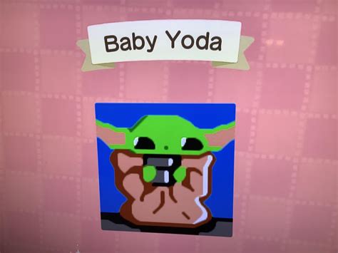 Finished My Baby Yoda Design Took A Good 30 Minutes 👁👅👁 R
