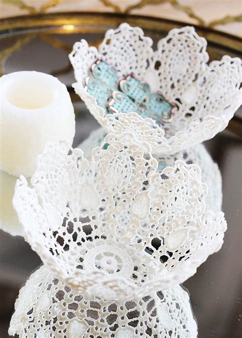 How To Make A Lace Doily Bowl With Mod Podge Stiffy Crafts Lace
