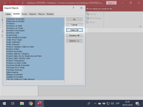 How To Repair A Microsoft Access Database By Using “import” Accdb