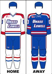 A lot of college hockey uniforms have evolved over the course of time. UMass Lowell River Hawks men's ice hockey - Wikipedia