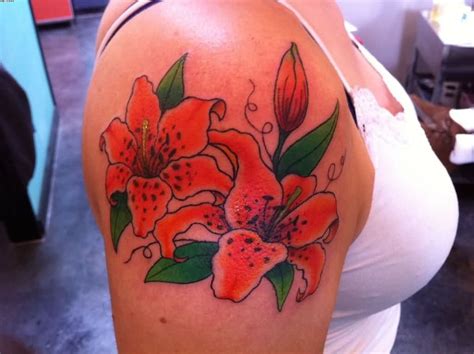 20 Tiger Lily Flower Tattoo With Meaning And Designs Ideas