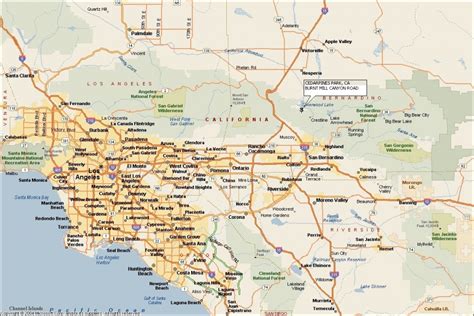 Map Of Southern California Cities Printable Maps