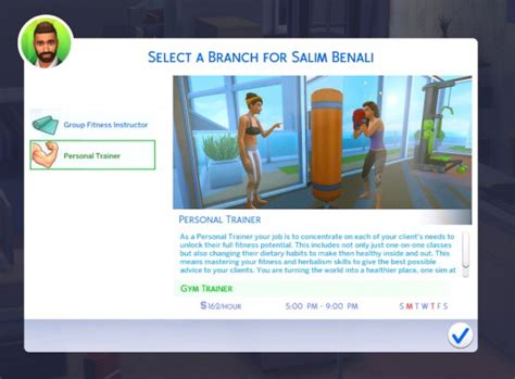 Mod The Sims Fitness Instructor Career By Pinkysimsie Sims 4 Downloads