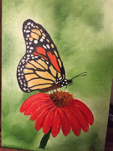 Oil On Canvas Monarch Oil On Canvas Painting Canvas