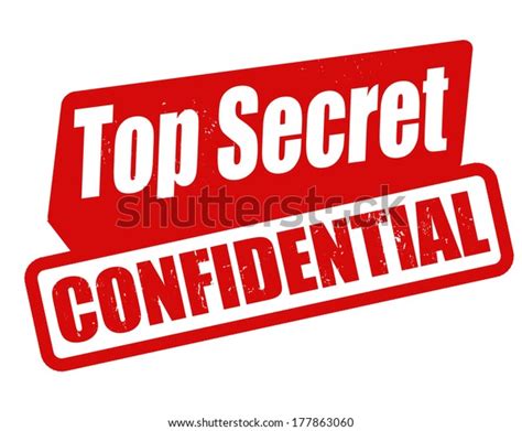 Top Secret Confidential Grunge Rubber Stamp Stock Vector Royalty Free