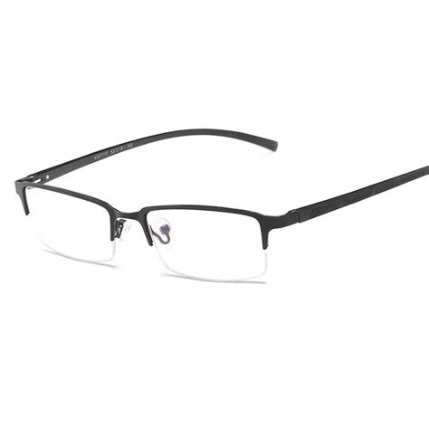 2019 anti blue light mens computer gaming eye goggles frame with aluminum clear lens business