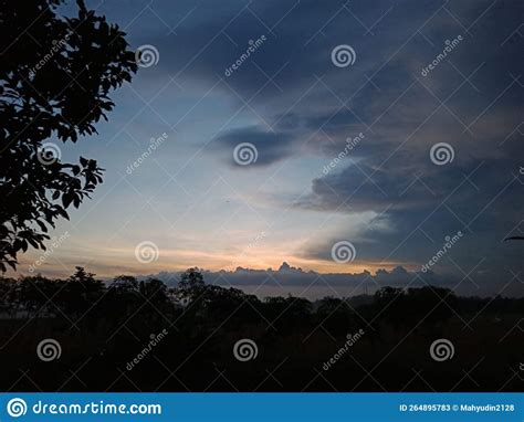Sunset In Kota Metro Lampung Stock Image Image Of Kota Sunset 264895783