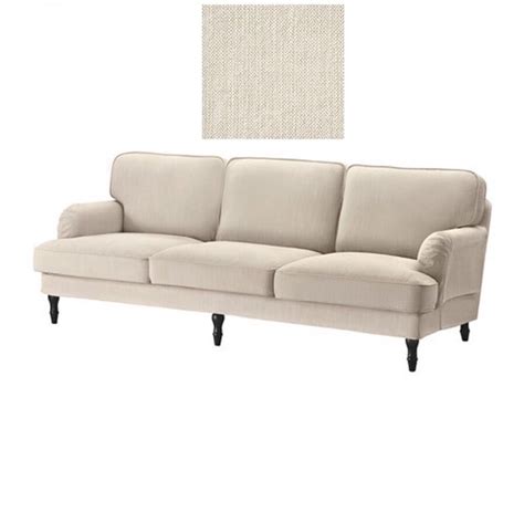 Cushion covers in indigo brera lino ikea stocksund slipcovers replacement sofa covers for ikea | etsy. IKEA Stocksund 3.5 Sofa Couch Cover Nolhaga Light Beige ...