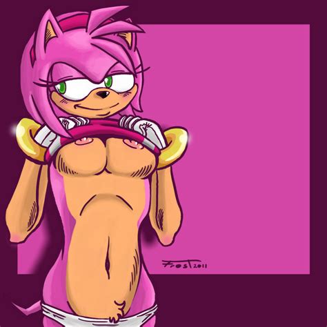 Rule 34 Amy Rose Anthro Breasts Clothes Color Female Female Only Fur