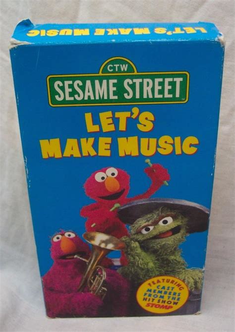 Sesame Street Lets Make Music Vhs Video 2000 74645171838 Ebay