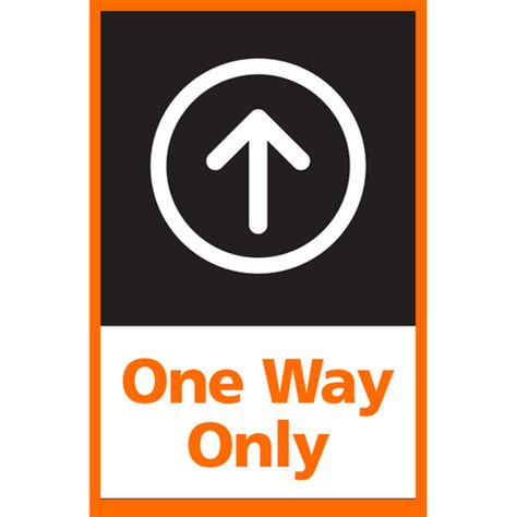 Series 4 One Way Up Arrow Postersign Abc Equipment Store