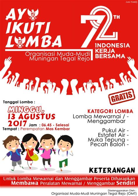 Download Contoh Poster Lomba 17 Agustus 2019 - INDO SMART SCHOOL