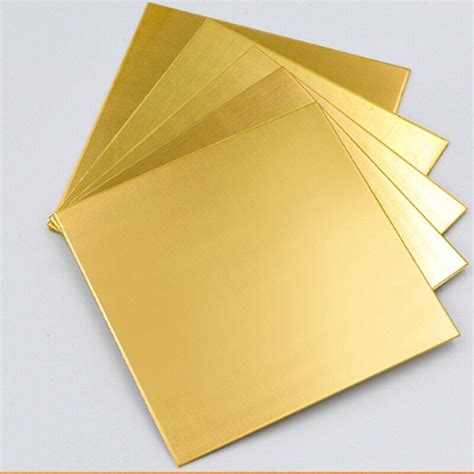 1pc 05mm Thickness Brass Sheet H62 Copper Metal Thin Foil Plate Shim