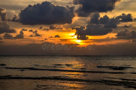 Tropical Sunset On Thai Island Stock Photo Image Of Seascape
