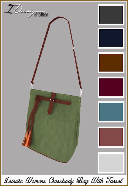 Sims 4 Ccs The Best Leisure Womens Crossbody Bag With Tassel By Daer0n
