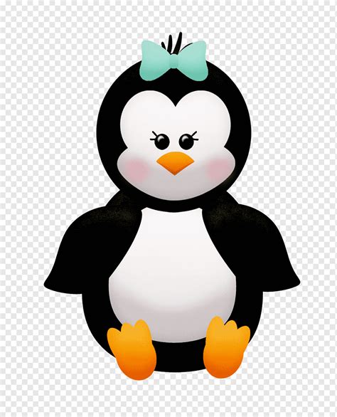 Cute Cartoon Girl Penguin