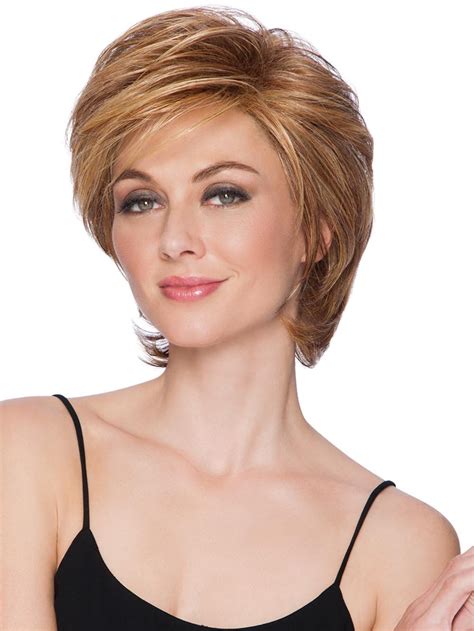 8 Short Layered Synthetic Ladies Wigs Blonde