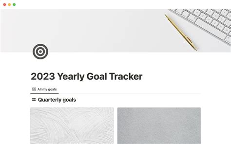 2024 Goals Notion Template