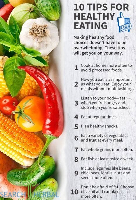 10 Tips For Healthy Eating Healthy Food Choices Healthy Eating