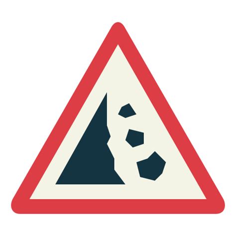 Falling Rocks Free Signaling Icons