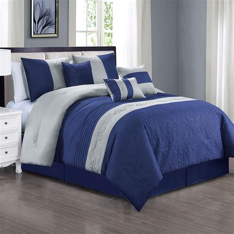 Shept mallet sleigh configurable bedroom set. HGMart Bedding Comforter Set Bed In A Bag - 7 Piece Luxury ...