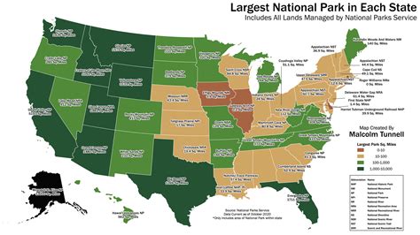 A Map Of Every National Park In The United States Vivid Maps