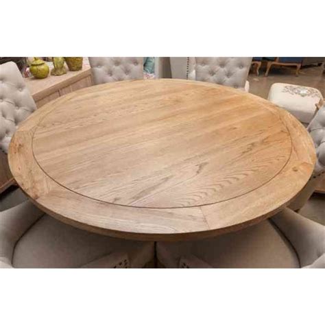 Derain Solid Oak Timber 150cm Round Dining Table