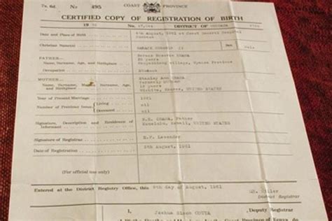 Birthers Release Forged Kenyan Birth Certificate For Obama