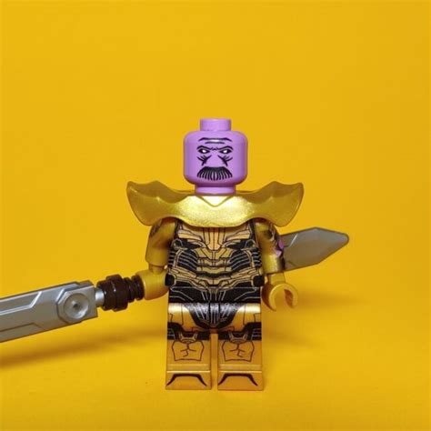 Lego Custom Thanos Avengers Endgame Minifigure Uv Print Ebay