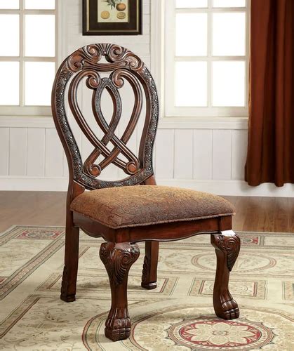 Browncherry Side Chair Fabric Solid Wood Wyndmere Cm3186ch Sc
