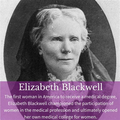 Biography Elizabeth Blackwell Elizabeth Blackwell Blackwell Women Education