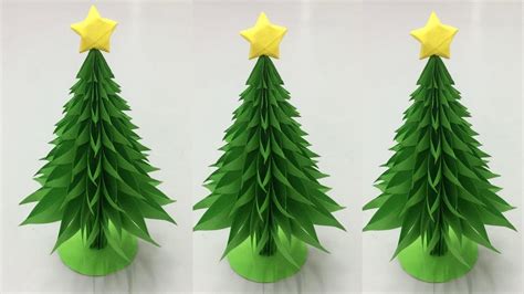 How To Make Paper Christmas Tree Making Paper Xmas Tree Step By Step