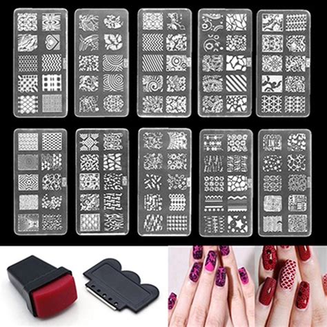 Find many great new & used options and get the best deals for sheba nails dual system forms odorless acrylic kit at the best online prices at ebay! Nail Art Stamp Stencil Stamping Template Plate Set Tool Stamper Design Kit - Walmart.com