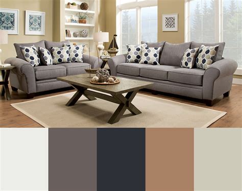 The name comes from tannum, (oak bark) used in the tanning of leather. Neutral living room color scheme, gray, charcoal, tan ...
