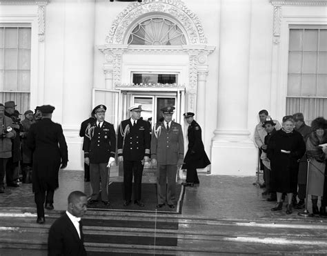 Kn 17127 Military Aides To President Dwight D Eisenhower In Pre Inaugural Ceremonies At The