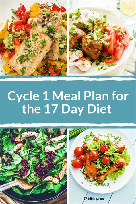 17 Day Diet Cycle 1 Meal Plan Best Culinary And Food